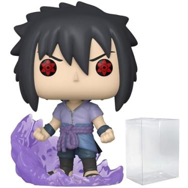 Imagem de POP Naruto Shippuden – Boneco de vinil Funko Sasuke Uchina (Primeiro Susanoo) (pacote com caixa protetora compatível), multicolorido, 3,75