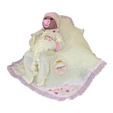 Imagem de Saida de Maternidade Menino e Menina 5 Peças Para Bebê Recém Nascido,M