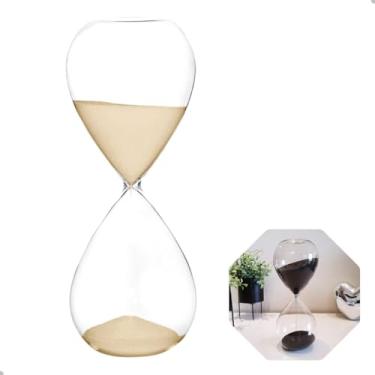 Imagem de Ampulheta Decorativa de Vidro, 20 cm, 30 Minutos, Estilo Zen e Feng Shui, Cores Sortidas, para Decoração