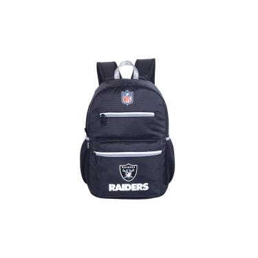 Imagem de Mochila Esportiva Escolar NFL Raiders Futebol Americano Oficial-Unissex