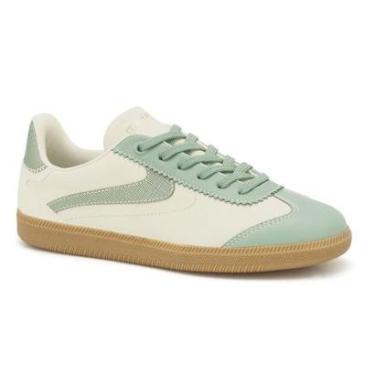 Imagem de Tenis Ramarim SNK Feminino Casual Palha/Verde 2562102 Tamanho:38;Cor:-Feminino