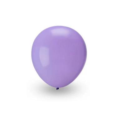 Imagem de Balão Liso Lilás 05 Polegadas - 50 Unidades - no-brand