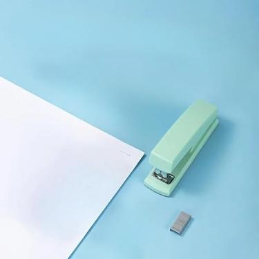 Imagem de Grampeadores de mesa com 100 grampeadores, grampeador de escritório, capacidade para 20 folhas, (verde claro)