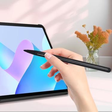 Imagem de Caneta Stylus universal para iPhone, iPad, celulares Android, tablet, iOS, tela capacitiva, lápis sensível ao toque, preto