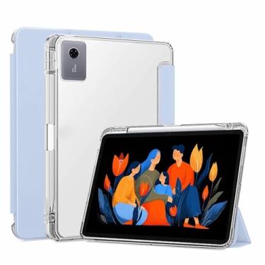 Imagem de Capa com suporte para tablet Lenovo Idea Tab Plus de 12,1 polegadas, capa frontal de poliuretano FJIASTB resistente a arranhões e capa traseira de TPU à prova de choque com suporte para caneta