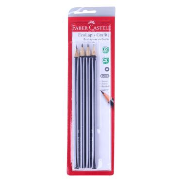 Imagem de Lápis Grafite Faber-Castell Max Preto Nº2 com 4 Unidades