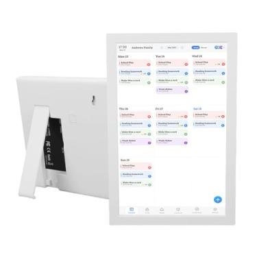Imagem de Jectse Calendário Digital de 10,1 Polegadas, Gráfico de Tarefas, Planejador Familiar Inteligente Com Tela Sensível Ao Toque Interativa HD, Plano de Refeições, Porta-retratos Em Nuvem