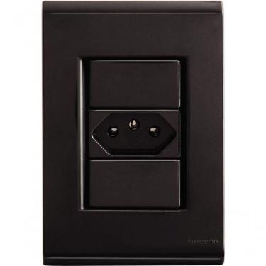 Imagem de Conjunto Tramontina 4x2 Com 1 Tomada 2p+t 20 A 250 V Liz Grafite