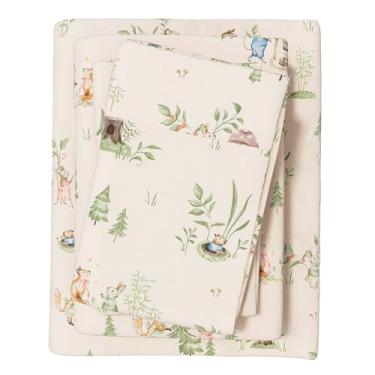 Imagem de Great Bay Home Jogo de lençóis de flanela de Natal tamanho casal - 100% algodão turco, escovado, conjunto de lençóis infantis de Natal - ultramacio, aconchegante, conjunto de cama de 4 peças (Tiny