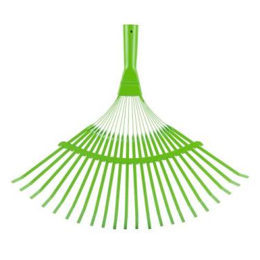 Imagem de Vassoura para grama e jardim metalica regulavel, 430 x 365mm, 22 dente