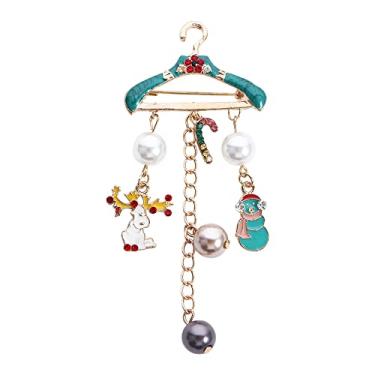 Imagem de Broches de roupas, cabide criativo de desenho animado, borla, alfinete, bolsa, decoração de Natal, presente de joias para crianças