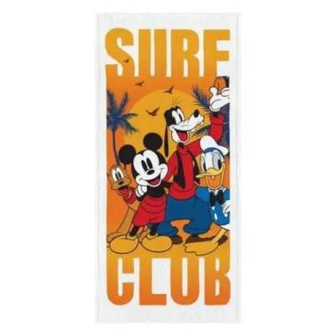 Imagem de Toalha Banho Felpuda Estampada 60x120cm Mickey Surf Club Lepper