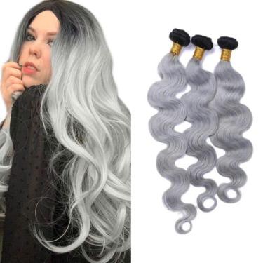 Imagem de Extensões de cabelo NiegMeag Ombre Body Wave 8A Brazilian 3 Bundles