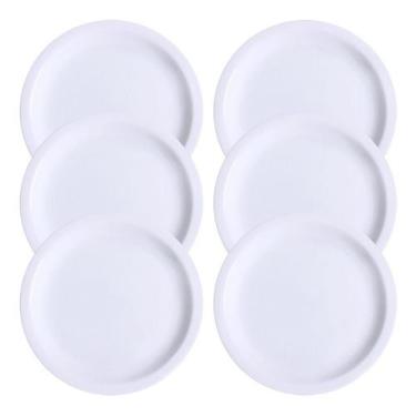 Imagem de Jogo 6 Pratos Rasos Jantar 25,5cm Iguaçu Porcelana Germer - Porcelanas