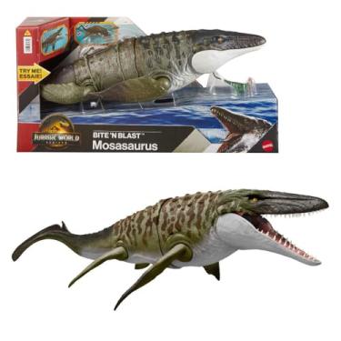 Imagem de Jurassic World Dinossauro de Brinquedo Rebirth Mosasaurus para crianças a partir de 4 anos