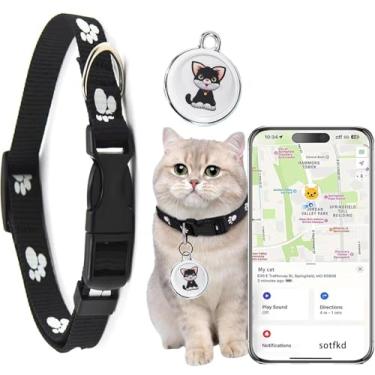 Imagem de Coleira Cat Tracke para gatos - Rastreador GPS para gatos | Android e iOS Universal | Sem taxa mensal | À prova d'água | Funciona com qualquer coleira