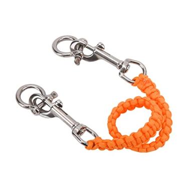 Imagem de Equipamentos de Câmera Volumosos Carregam Alça de Câmera de Mergulho Facilmente, Gancho de Aço Inoxidável, Rotação de 360 ​​°, Cinta para Fotografia Subaquática (Laranja)