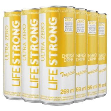 Imagem de Energético Life Strong Energy Drink 6 unidades Tropical