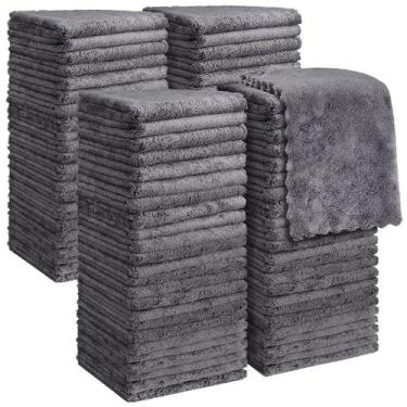 Imagem de Toalhinhas Orighty, pacote 96, 30x30 cm, cinza ultramacio