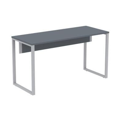 Imagem de Mesa Escritório P25 Tub Pandin 170 Cm (larg) X 70 Cm (prof) Tampo Mdp Grafito Pé Aço Tubular Cinza