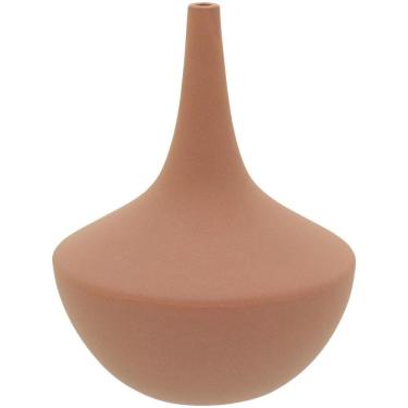 Imagem de Emma Garrafa Decorativa 19X15X15Cm Cerâmica Rose