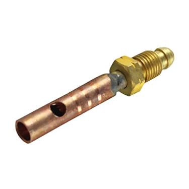 Imagem de Adaptador de gás resfriado a água conector rápido para tocha de soldagem TIG WP-18 WP20 alta confiabilidade e desempenho estável fácil instalação para material de cobre conector macho de metal para