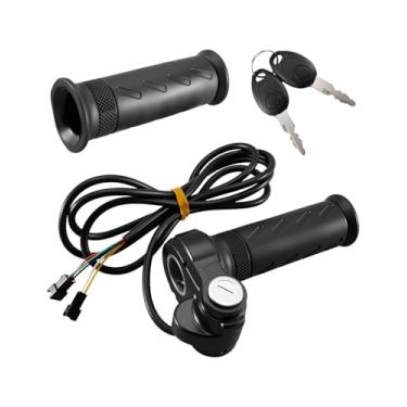 Imagem de Aperto do acelerador de giro completo para bicicleta elétrica, adequado para scooters elétricas, triciclos e bicicletas com punhos de 3 pinos