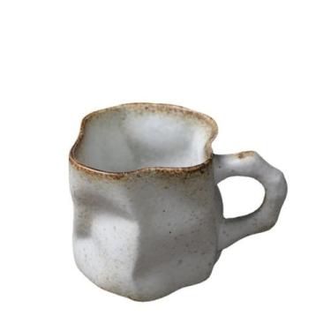 Imagem de Caneca de cerâmica artesanal rústica com bordas 280ml - yiweisai
