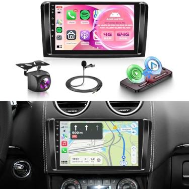 Imagem de Rádio veicular Android 4G + 64G para Mercedes Benz GL ML W164 X164 ML350 ML500 ML280 GL320 GL350 GL450 2005-2011, 22.9 cm Wireless CarPlay Android Auto Car Stereo Mirror Link GPS WiFi BT FM RDS SWC