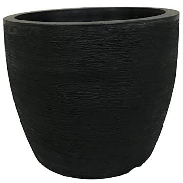 Imagem de Vaso Redondo para Plantas Moderno 20x23 de Polietileno 7L CORES: Preto
