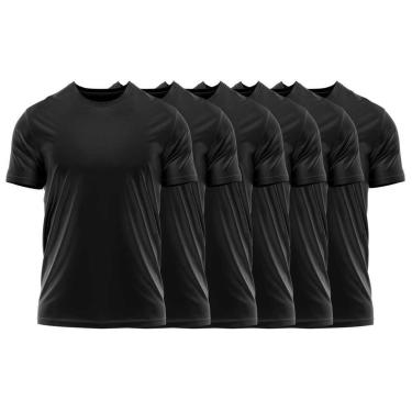 Imagem de Kit 6 Camisetas dry Uv Masculina Blusa Camisa Fitness Academia Basica Lisa-Masculino