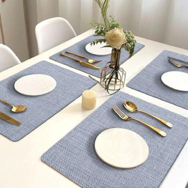 Imagem de 10 Jogo Americano Florença Aze Impermeável Limpa Fácil Pvc - IDEALIZA