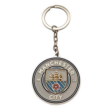Imagem de Chaveiro de metal adulto unissex FC Manchester City 2665, azul oceano