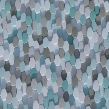 Imagem de Quadro Decorativo Estampa Soft Creamy Blue para Parede - Arte Moderna e Elegante 30x30cm