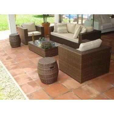 Imagem de Jogo De Sofá Exclusividade Fibra Completo Para Area Externa - Sarah Mó