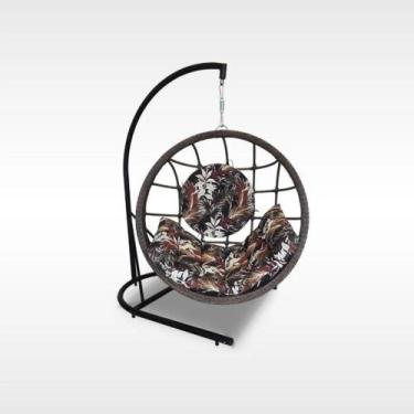 Imagem de Poltrona Balanço Com Base Em Fibra Sintética Jardim Varanda - Sarah Mó