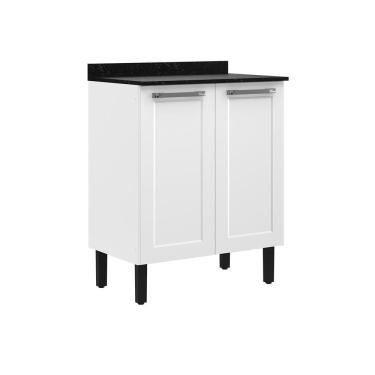 Imagem de Balcão De Cozinha Itatiaia Em Aço 2 Portas Branco Florença