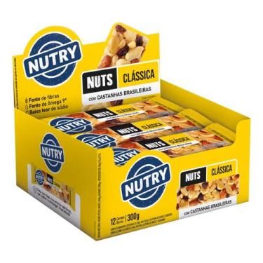 Imagem de Barra de Nuts Nutry Clássica 12 Unidades 25g, Clássica