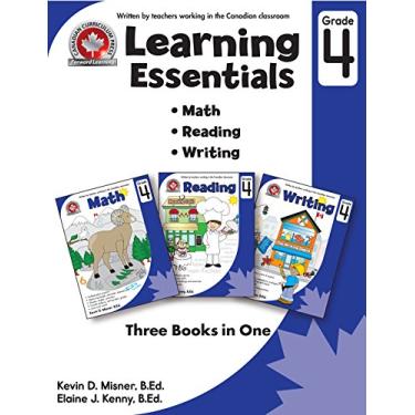 Imagem de Learning Essentials Grade 4: Math, Reading, Writing, Three Books in One: Written by teachers in the Canadian Classroom