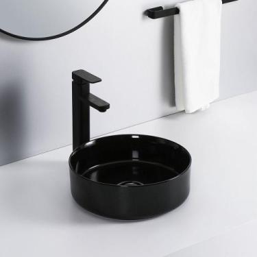 Imagem de Cuba Deend De Cerâmica PerlaNera Para Banheiro 36x36x12 cm