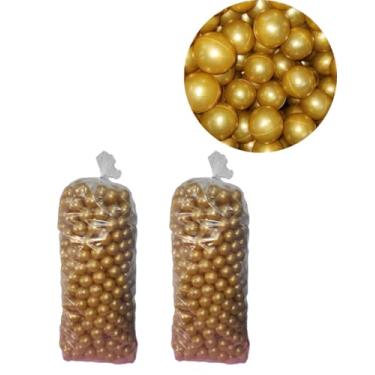 Imagem de 50 Bolinhas Plásticas de Piscina Douradas Premium Edição Especial Festas - Play Brinquedo
