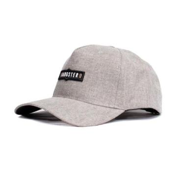 Imagem de Boné Unissex Gangster Aba Curva Cinza Mescla, Cinza mescla, Único