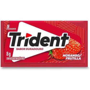 Imagem de Chiclete Goma De Mascar Sabor Morango Trident 8g