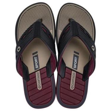 Imagem de Chinelo Masculino Tiras Largas Texturizadas Estiloso Cartago-Masculino