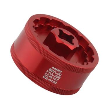 Imagem de Pegciuho Extrator de Movimento Central 5 em 1, Copo Do Movimento Central, Extrator de Pedivela Antiferrugem E Ao Desgaste para Bicicletas BBR60 FSA3, Vermelho