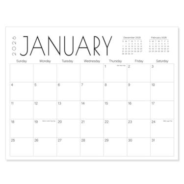 Imagem de Calendário magnético de geladeira 2025-2027 de outubro de 2025 a junho de 2027, o calendário mensal perfeito para a família ou cozinha, sazonal, 21 x 28 cm, preto e grande