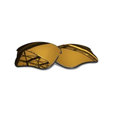 Imagem de SmartVLT Lentes de reposição polarizadas revestidas de ouro bronze para óculos de sol Oakley Half Jacket XLJ