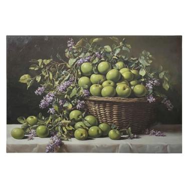 Imagem de Wassud Tapete de porta verde ameixas e flores 61 x 89 cm, tapete antiderrapante lavável com suporte de borracha, tapete macio e macio para sala de estar, quarto, entrada, entrada