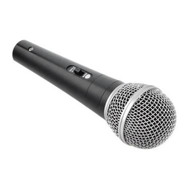 Imagem de Microfone Fio Dinâmico Profissional Metal Cabo 5 Metros KEEDI-MIC416