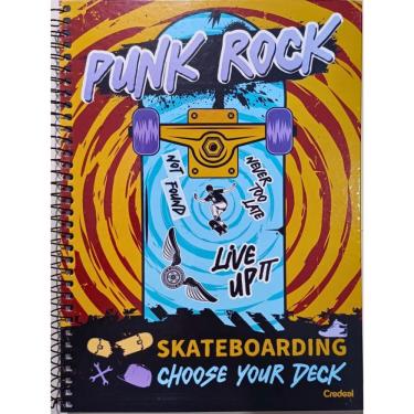 Imagem de Caderno Espiral Universitário Capa Dura 1 Matéria 96f My Collection Credeal Estampa 2